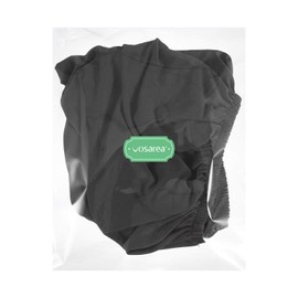 VOSAREA Office Chair Covers Stretch Computer Desk Chair Slipcovers Protector Removable Washable Chair Seat Cushion Protectors (Deep Grey)