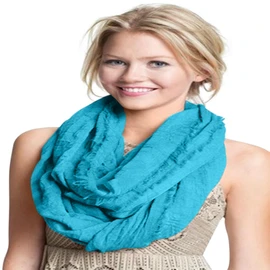 CJ Apparel Mobius Infinity Scarf Seconds Snood Cowl Circular Tube Round Chal Face Cover Pashmina NUEVO, Turquesa, Talla única