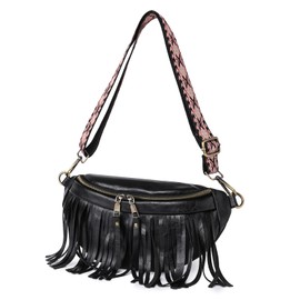 Eysee Women's Shoulder Bag, Crossbody Bag, Women's Wide Strap, Shoulder Bag, Elegant, Small, Stylish, black