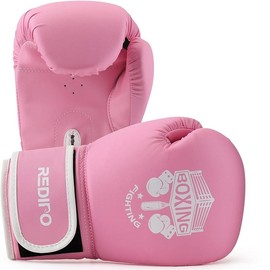 Redipo 6OZ Boxing Gloves Training for Boys and Girls Age 3 to 9 Years boxing accessory - Color: PINK