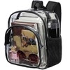 KUI WAN Clear Backpack Stadium Approved 12x12x6 Small Clear Bag