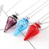 1PC Colorful Cone Bottle Aroma Essential Oil Diffuser Pendant Necklace