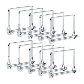 Truleego Paquete de 10 pines acopladores de remolque de 5/16 x 3-1/2 pulgadas, pasador de bloqueo de alambre resistente, pasador de bloqueo de eje de toma de fuerza segura para remolques, caravanas, barcos, equipos agrícolas