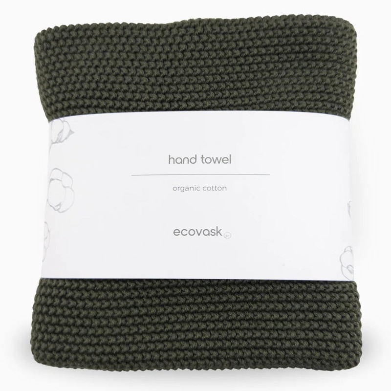 Ecovask Hand Towel Single Organic Cotton, Winter Sky