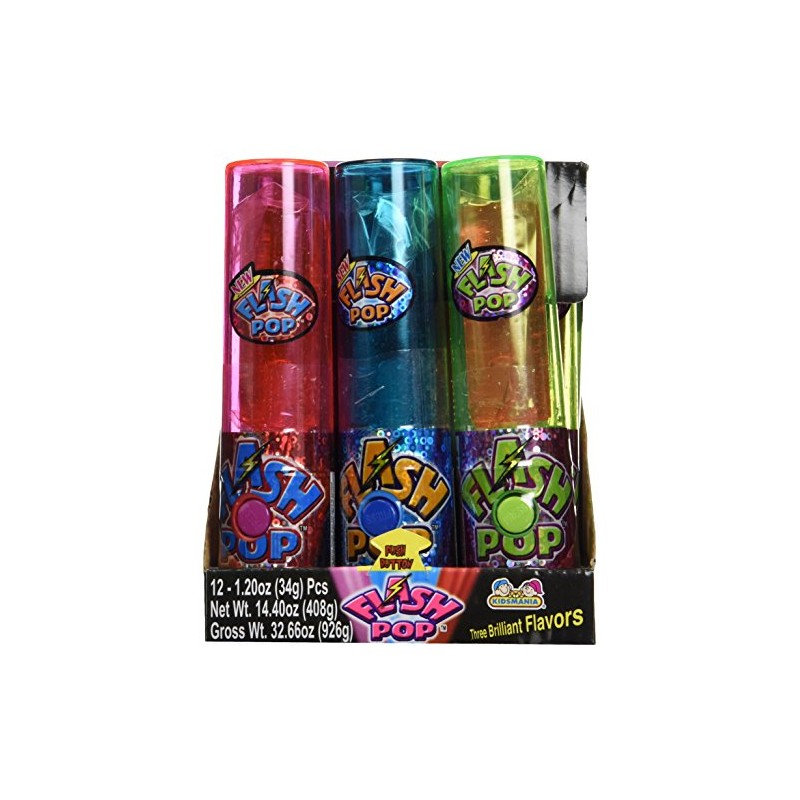 Kidsmania Flash Pop Novelty Lollipop (Pack of 12)