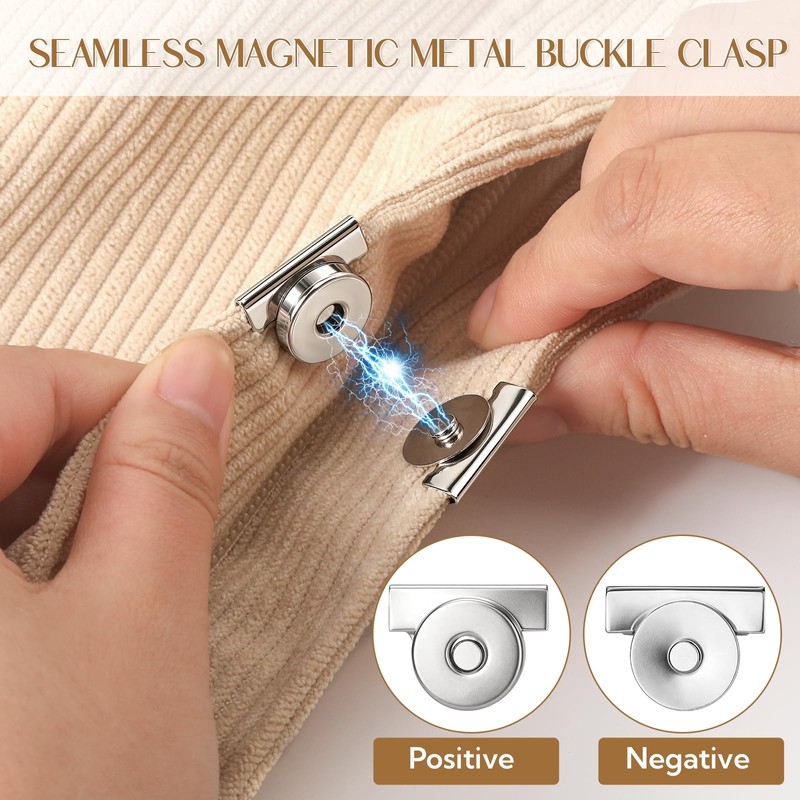 100 Pairs Magnetic Snaps for Purses and Totes 4 Colors