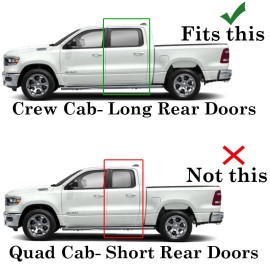 Torox For 2019-24 2025 Ram 1500 CREW Cab(W/5'7" BED) GLOSS BLACK Gas Door REPLACEMENT