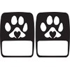 JeepTails Dog Paw Heart tail lamp light covers (non-LED) compatible