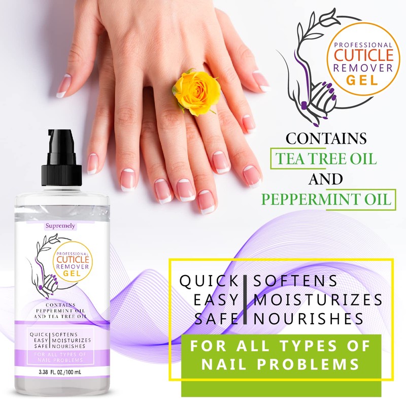 Supremely Gentle Cuticle Remover Nail Gel 100ML Moisturized| Include Lanolin