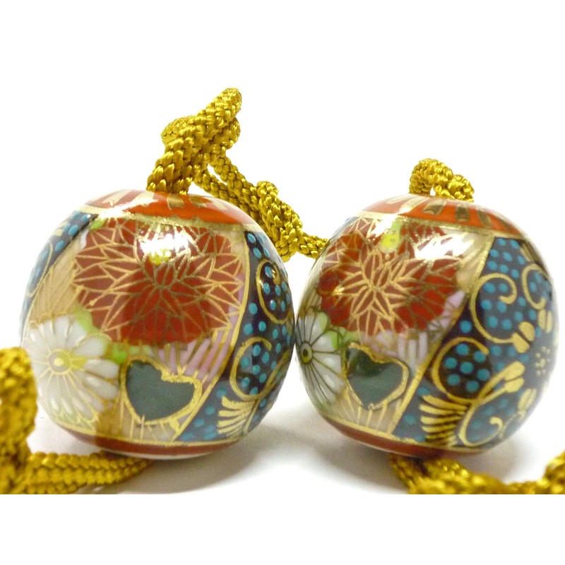 九谷焼【小玉風鎮】青粒+金花詰（傑作）