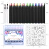 Facio Pack of 24 Watercolour Brush Pens, Set with 24