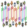 Anime Plastic Straw, Pack of 16 Plastic Pajitas Children's Straws,
