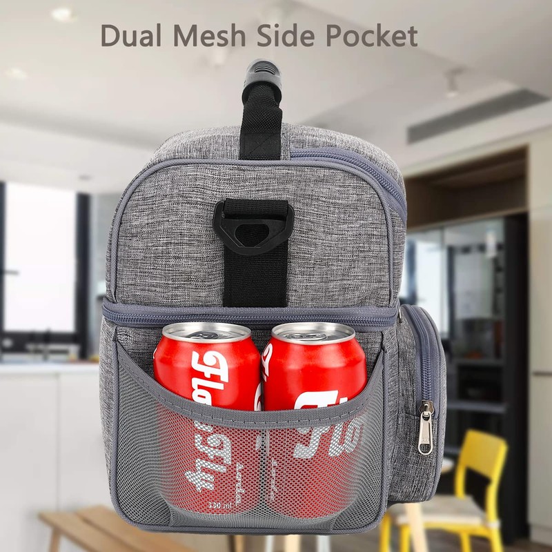 FlowFly Double Layer Cooler Insulated Lunch Bag Adult Lunch Box