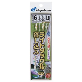 Hayabusa SS428 6-6-6 Sabiki Light Tackle Drop Keimura & Holo Flash 4 Pieces