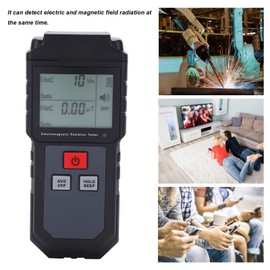 Professional Geiger Counter Electromagnetic Radiation Detector, Electromagnetic Field Radiation Detector, Radiation Detector and Monitor, LCD Display