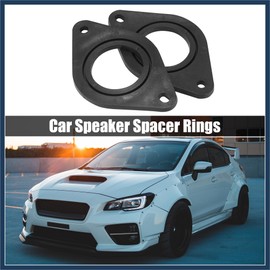 INFINAUTO 2 Pcs Black Plastic Car Tweeter Speaker Mounting Adapter Bracket Rings for Toyota for Subaru for Lexus Stylish Design