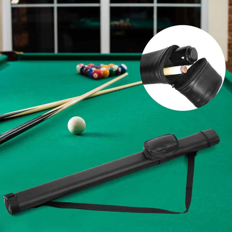 Billiards Pool Cue Tube Carrying Case PU Hard Billiard Case