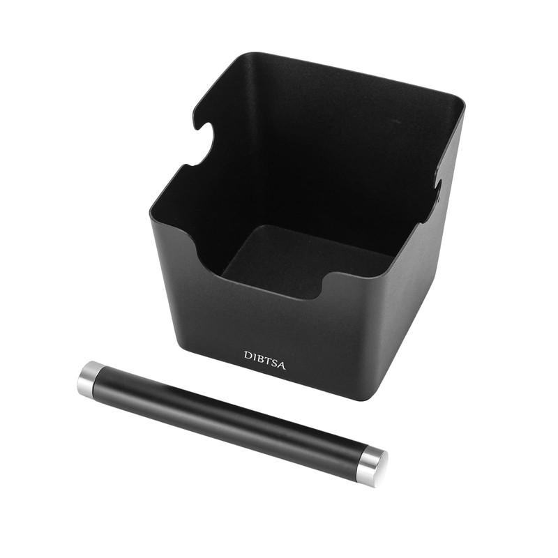 DIBTSA Knock Box Espresso, Stainless Steel Knock Box for Coffee