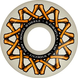 Bones Wheels X-Formula Widecuts スケートボードホイール、56mm、95A、V6ワイドカット。