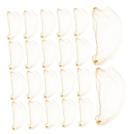 Ipetboom 60pcs Gold Elastic Mesh Hair Nets for Women Ballet Bun Covers Invisible Design Comfortable Breathable Hair Accessories for Dance Performances and Updos