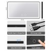 2PCS Car Sun Visor Vanity Mirror with 3 Light Modes