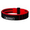 Phiten Duo Titanium Bracelet, Black/Red, 7.5-Inch
