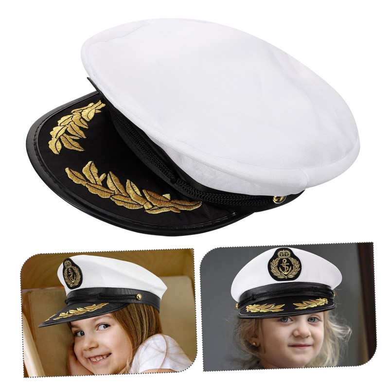 STOBAZA 1 Piece Hat Navy Costume Cap Hat Admiral Captain