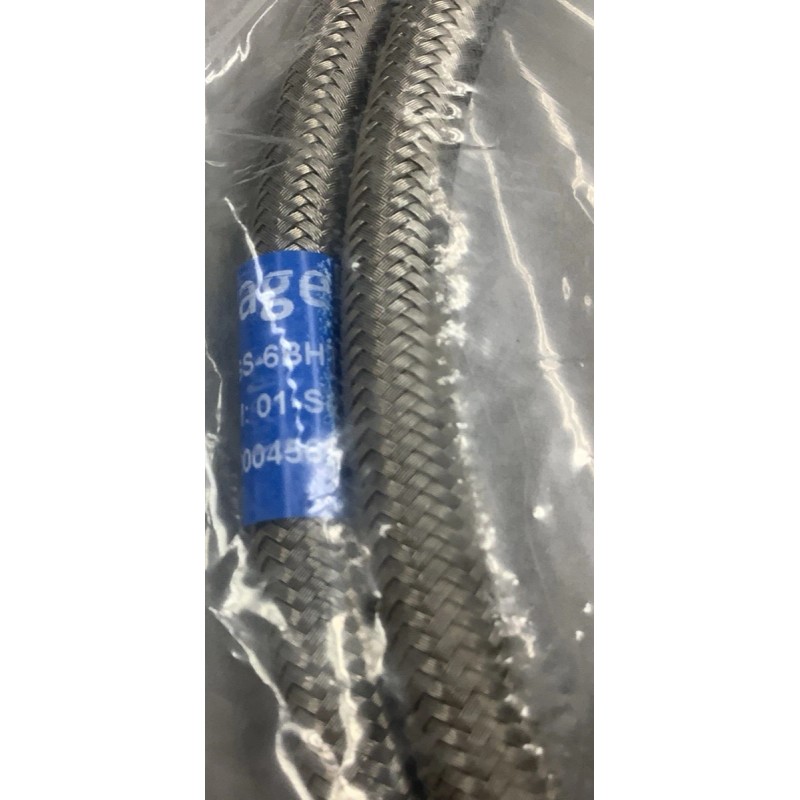 Swagelok SS-6BHT-48 PTFE-Lined 3/8in Stainless Steel Braided Hose (B575)