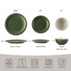 Famiware Garden Plates and Bowls Set, 12-Piece Dishes Set for