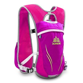 Geila Hydration Backpack, Hydration Vest Outdoors Sport Trail Marathoner Running Race Lightweight Rucksack for Men & Women(Rose)