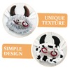 NOLITOY 2pcs Cow Print Skincare Headbands Fluffy Makeup Hair Bands