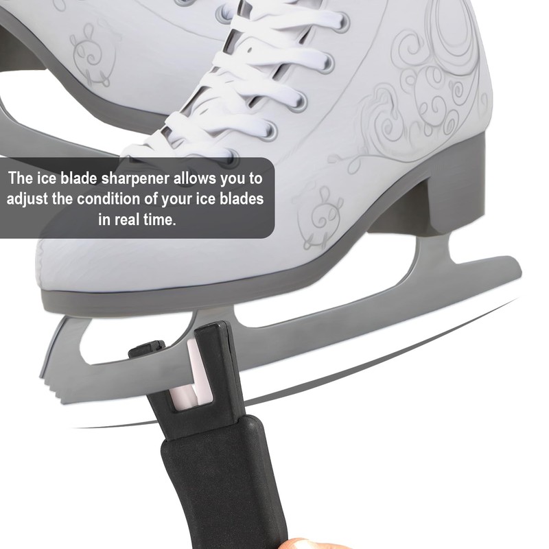 Tinoaly Ice Skate Edge Blade Sharpener, Ceramic Ice Blade Sharpener