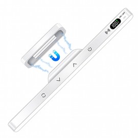 Magnetic LED Desk Lamp, 5 Color Temperature Eye-Caring Light, Stepless Dimming, Remote Control, Rechargeable & Plug-in Dual Use, Power Display, Dorm & Study Lamp