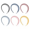 4 PCS Zig Zag Headband, Elastic Non Slip Wavy Tooth