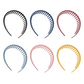4 PCS Zig Zag Headband, Elastic Non Slip Wavy Tooth Headband, Good Flexibility, Not Easy to Break or Fade, Suitable for Makeup, Face Washing, Facial Mask, Sports, Reading and Writing