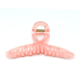 QinGoo Extra Large Hair Clip, Cross, Hair Clip, Hair Clip, Strong, Hair Accessory, Simple, Cute, Korean, Women's, 1 Piece (5.0 x 2.6 inches (12.8 x 6.5 cm), Red)