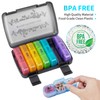 FGcase Pill Organizer 3 Times a Day with Travel Case,