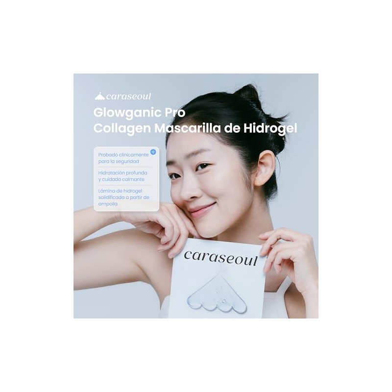 caraseoul Glowganic Pro Mascarilla de Hidrogel con Colágeno Vegano[16 uds]