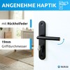 lockzz Estenfeld Door Handle Set Matt Black - Stainless Steel