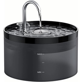 Cat Water Fountain: Dog Bowl Fountains - Automatic Pet Dispenser - Dogs Drinking Waterer Bowls Indoor - Auto Watering Dish Supplies - Easy Cleaning Animal Machine - Quiet 67oz/2L Kitty Drink Fountain