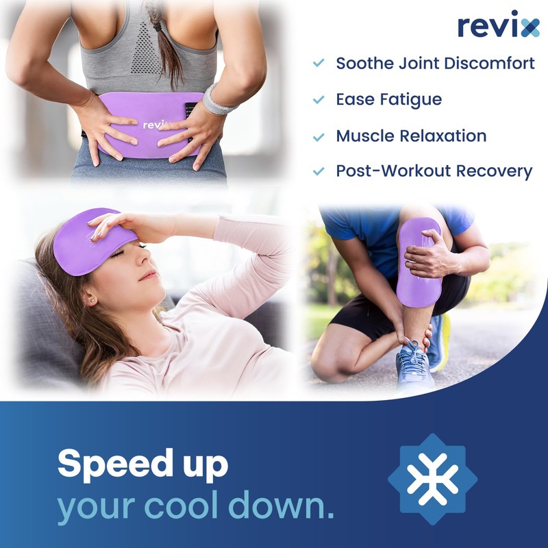 REVIX REVIX Reusable Ice Packs for Injuries, 2 Gel Ice