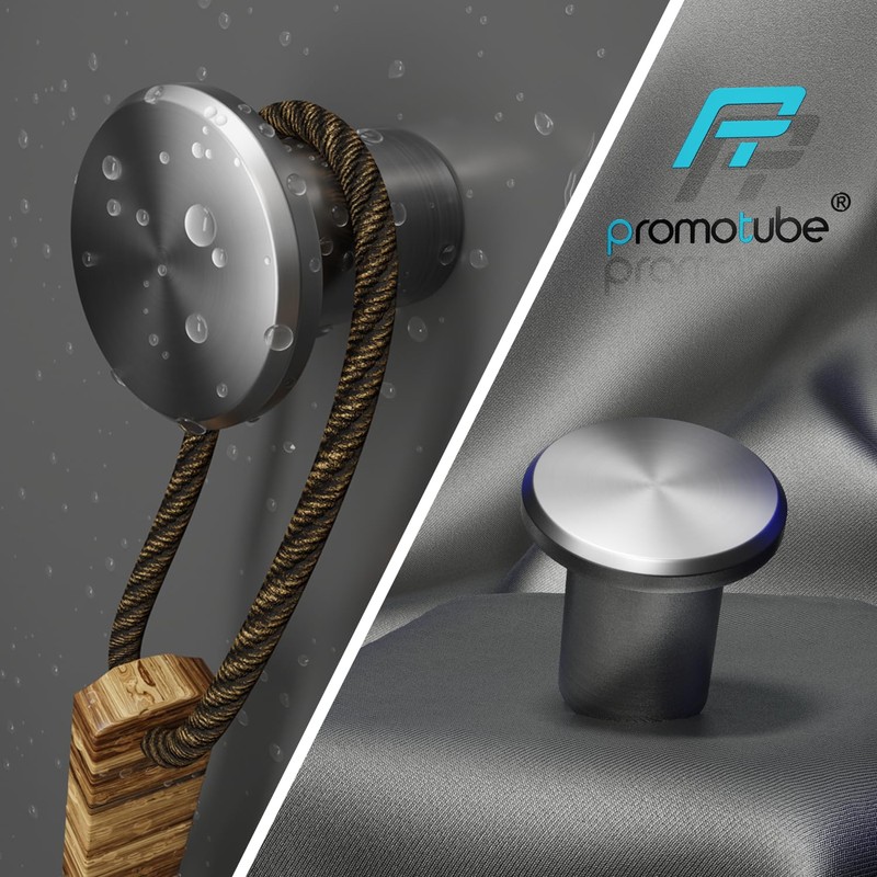 Wall Hooks, Towel Hooks, Coat Hooks, Rustproof Stainless Steel, Set