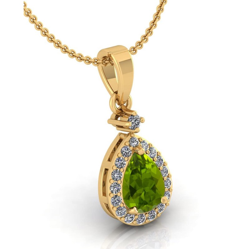 LMDPRAJAPATIS Piedra natal natural de 8,50 quilates, piedra de peridoto