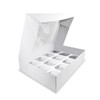White Cupcake Boxes Holds 12 - Pack of 5 Durable