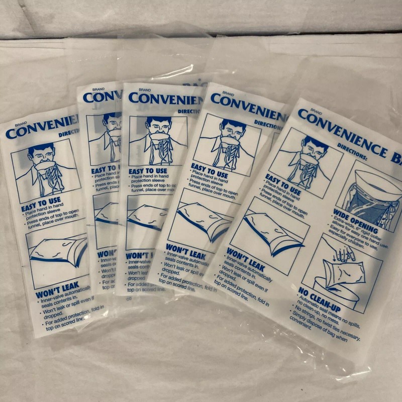 GKR Industries Convenience Emesis Bag Model GKR # 1000/7000 White,