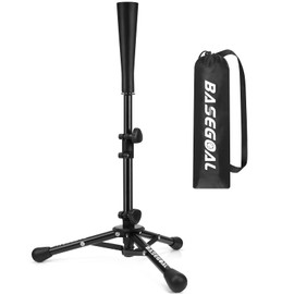 BaseGoal BaseGoal Baseball Tee for Kids,Batting Tee,Softball Tee,Youth Hitting Tee,Teeball Tee,Travel Tee,Easy Adjustable Height and Carry Bag