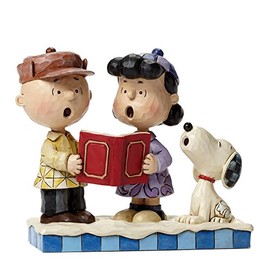 Peanuts by Jim Shore Charlie and Lucy Carolling Figurine