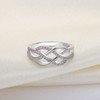 YL Celtic Knot Rings 925 Sterling Silver Twisted Knot Ring