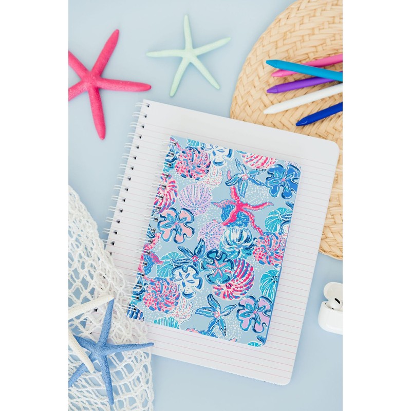Lilly Pulitzer Hardcover Mini Spiral Notebook, 8.5" x 6.5" Small