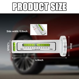 Ohleats Adjustable Magnetic Gauge Tool, Camber Castor Strut Wheel Alignment Instrument, Automotive Magnetic Castor Tire Gauge Tool for Most Cars Trucks RVs, Car Accessories
